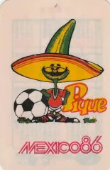 MEXICO 86. Pique. Пластик. 1986 г.