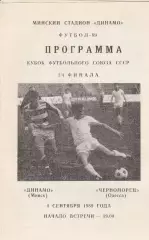 Динамо Минск - Черноморец Одесса 4.09.1989г. Кубок футбольного союза СССР 1/4.