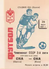 СКА Одесса - СКА Киев 26,03,1987г.