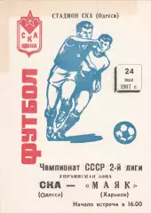 СКА Одесса - Маяк Харьков 24.05.1987г.