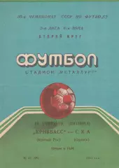 Кривбасс Кривой Рог - СКА Одесса 18.09.1987г.
