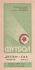 Десна Чернигов - СКА Одесса 23.07.1986г.