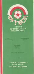 СКА Ростов-на-Дону - Черноморец Одесса 21.04.1985г.