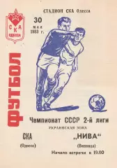 СКА Одесса - Нива Винница 30.05.1983г.