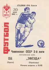 СКА Одесса - Звезда Кировоград 20.06.1983г.