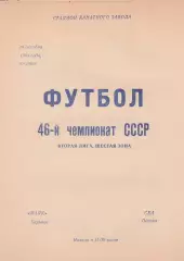 Маяк Харьков - СКА Одесса 18.10.1983г.