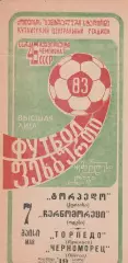 Торпедо Кутаиси - Черноморец Одесса 7.05.1983г.
