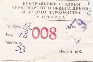 Черноморец Одесса - Динамо Москва 8.12.1982г.