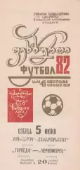 Торпедо Кутаиси - Черноморец Одесса 5.06.1982г.