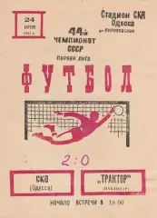 СКА Одесса - Трактор Павлодар 24.04.1981