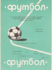 Шинник Ярославль - СКА Одесса 20.10.1981г.