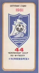 Черноморец Одесса - СКА Ростов-на-Дону, Нефтчи Баку 25-28.03.1981г.