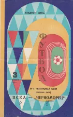 ЦСКА Москва - Черноморец Одесса 3.11.1978г.