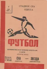 СКА Одесса - Звезда Кировоград 7.05.1977г.