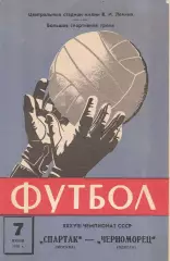 Спартак Москва - Черноморец Одесса 7.06.1976г.