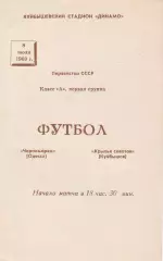 Крылья Советов Куйбышев - Черноморец Одесса 8.07.1969г.
