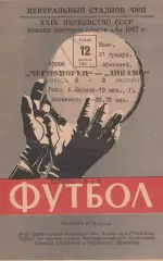 Черноморец Одесса - Динамо Москва 12.04.1967г.