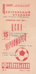 ЦСКА Москва - Черноморец Одесса 15.07.1967г.