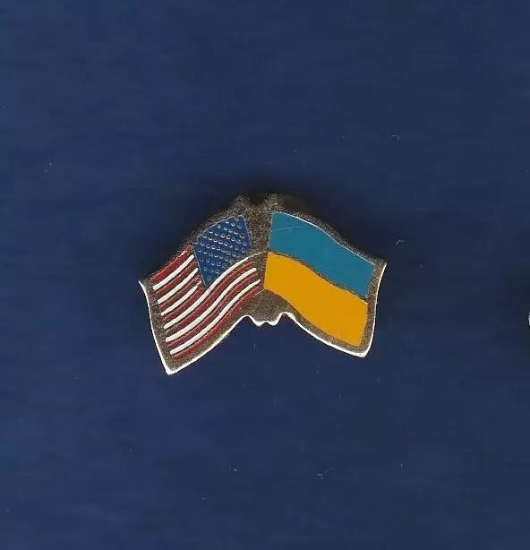 Флаг. Прапор. Украина-США. Україна-США. Патріотика. (Малий розмір)