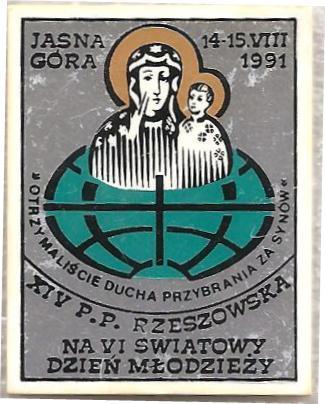 Ясна Гора. 14-15.08.1991. XIY П.П. Жешув на Всемирный день молодежи.