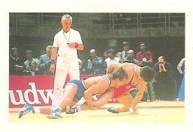 Календарик 1989 г. (октябрь). Виды спорта: Вольная борьба.