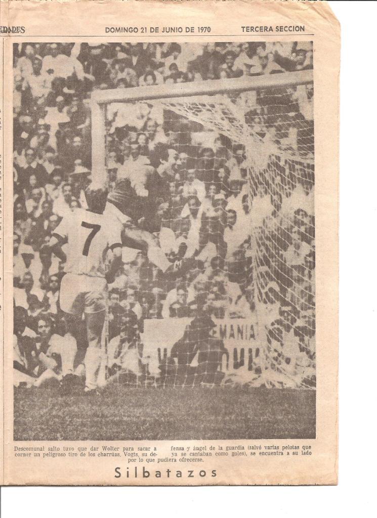 Газета NOVEDADES (Новости). Мексика. 21.06.1970 г. 4