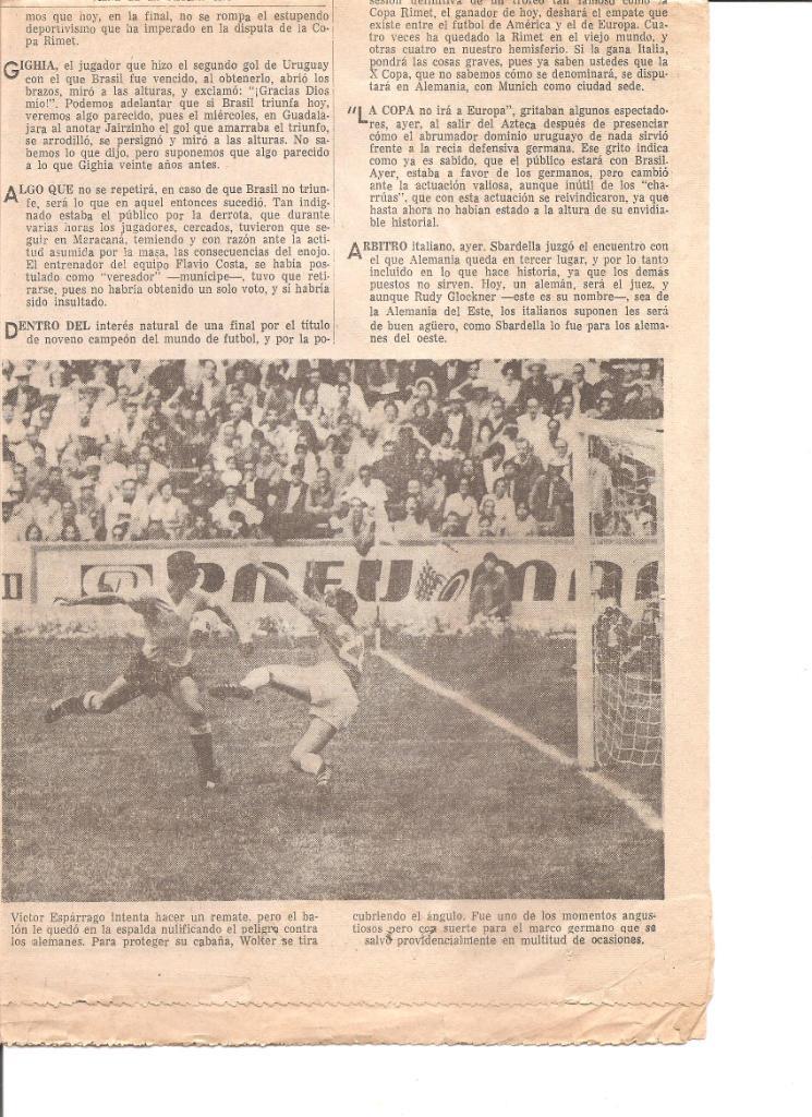 Газета NOVEDADES (Новости). Мексика. 21.06.1970 г. 6
