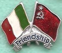 Флаг 104. Флаги: Италия - СССР Дружба Friendship.