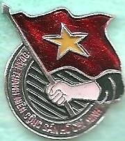 Флаг 192. Членский знак комсомол Вьетнам Союз коммунистической молодежи Вьетнама
