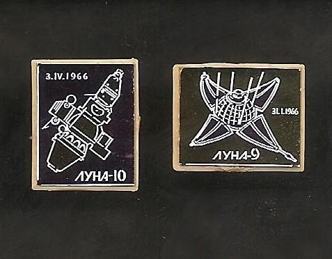 Космос. (2 шт.) ЛУНА-9, ЛУНА-10. (415-416)