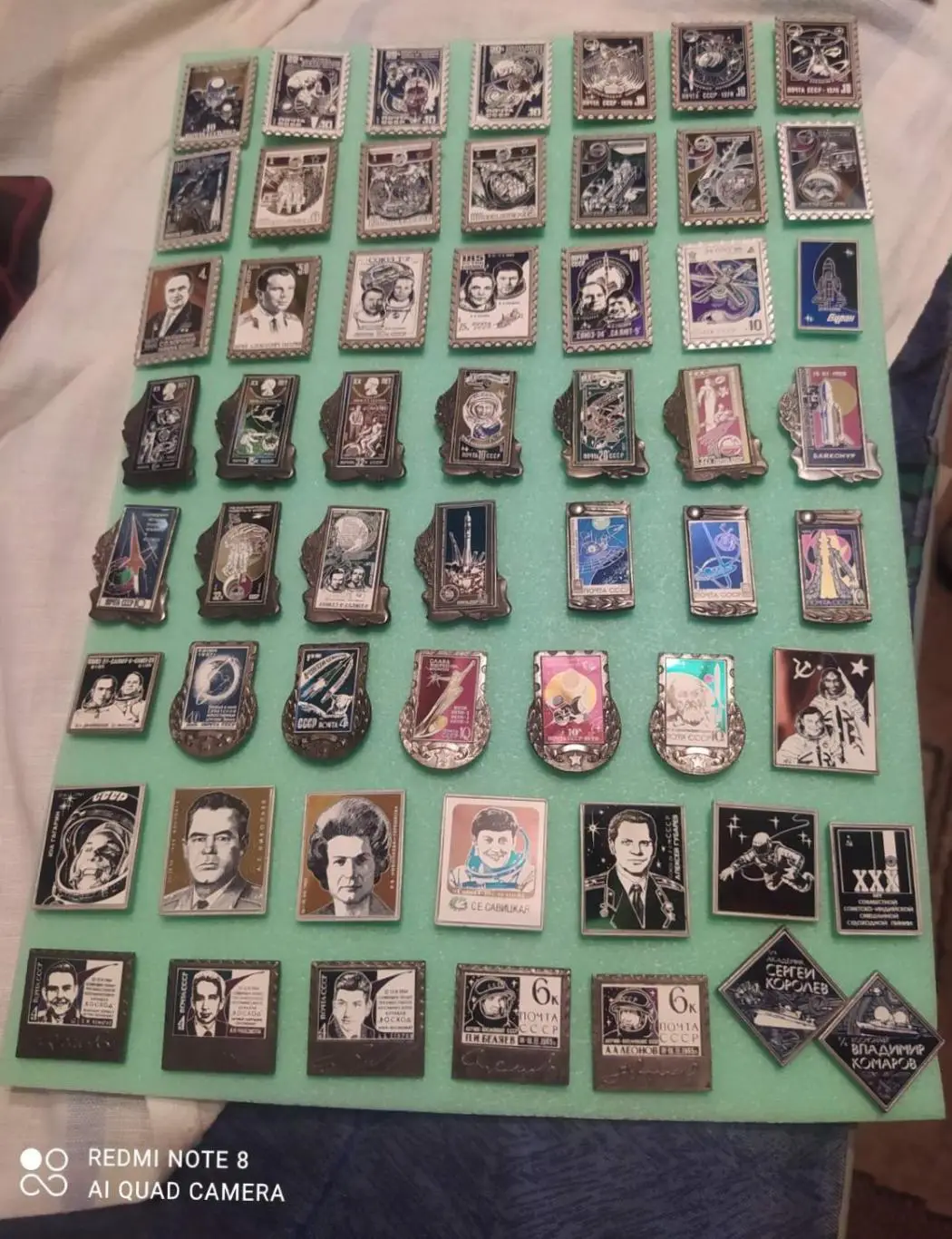 Космос (1077-1081). ИСЗ, Чернушка, Монумент, Венера, Циолковский (5 значков) 6