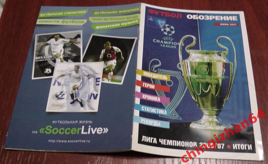 Лига Чемпионов УЕФА, справочник 2007/06 (июнь)
