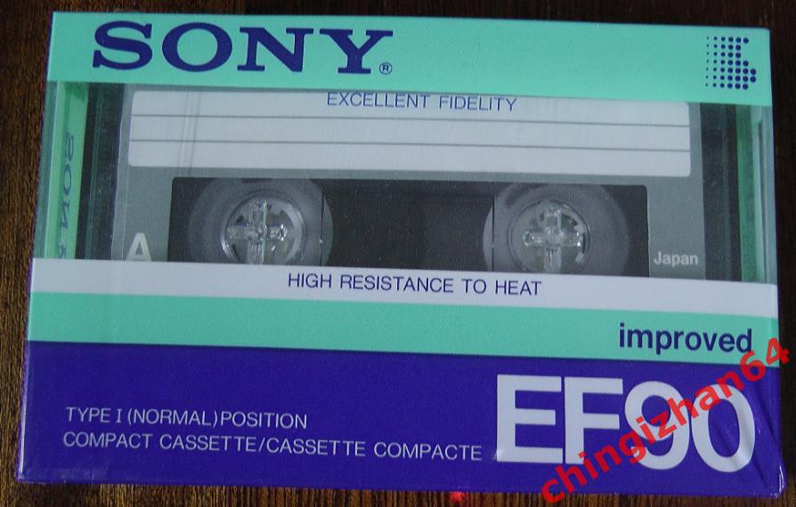 Аудио Кассета SONY EF 90(запечатанная) (Япония) (1985-1987 г.)