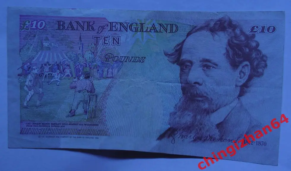 Бона Великобритания 10 фунт стерлингов (GBP), 1993 год, 2