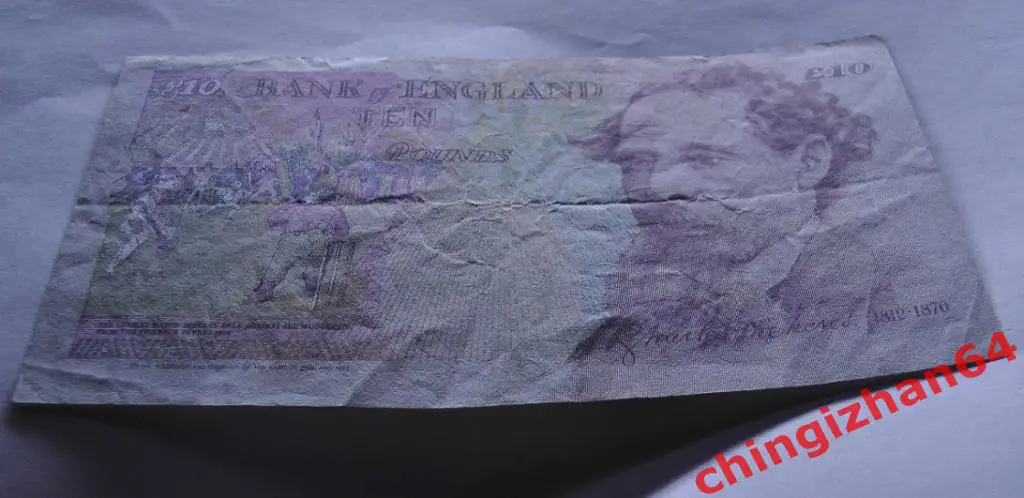 Бона Великобритания 10 фунт стерлингов (GBP), 1993 год, 3