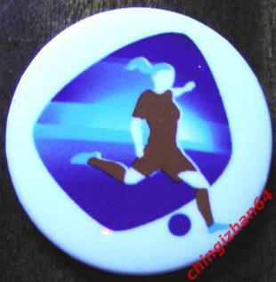 Женский футбол, значок, эмблема