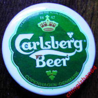 Пиво, значок, CARLSBERG