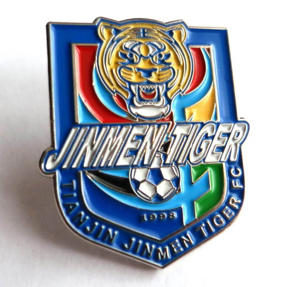 Значок ФК Тяньцзинь Цзиньмэнь Тайгер Tianjin Jinmen Tiger FC (Китай)