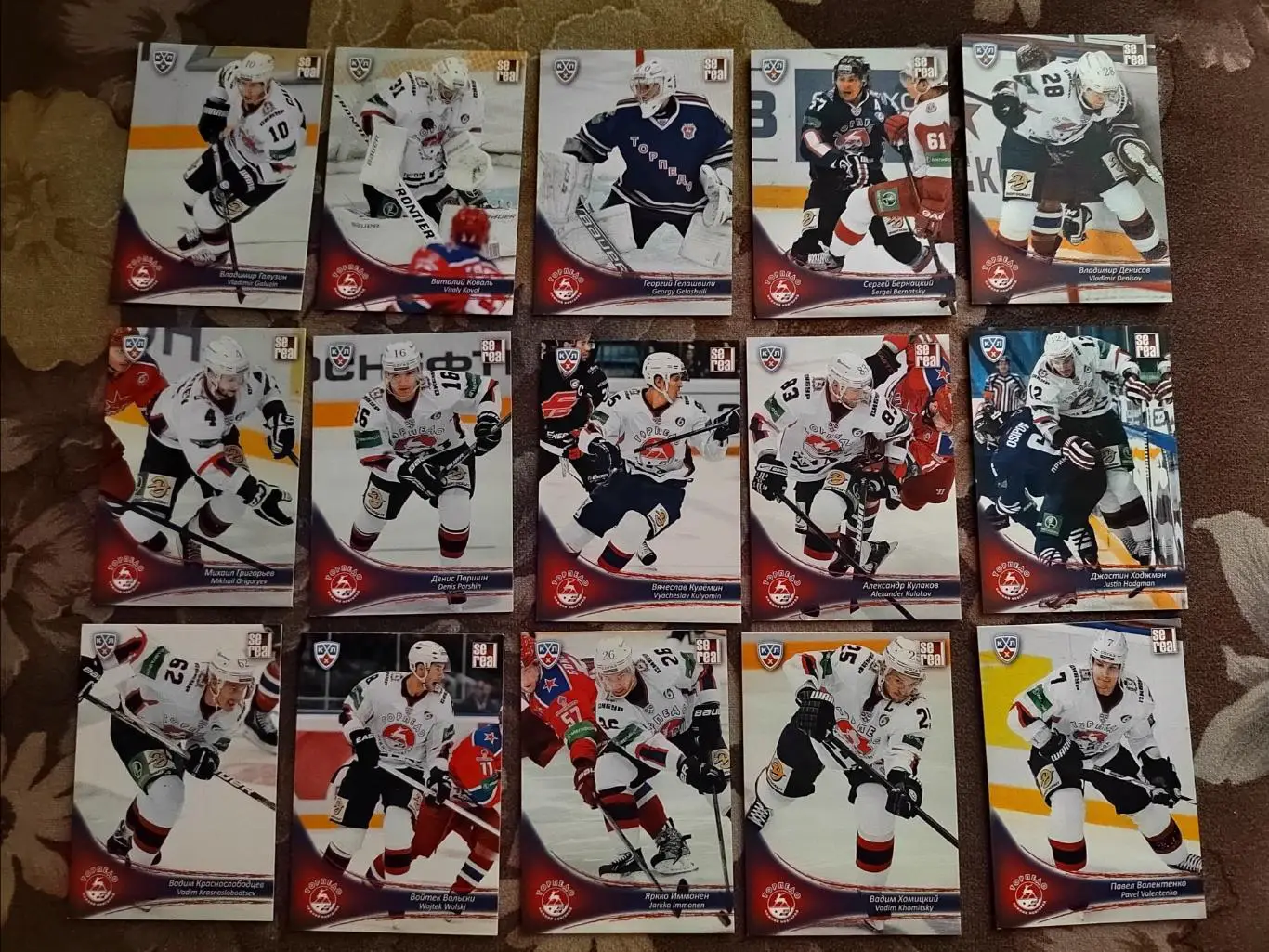 Карточки КХЛ Торпедо НН комплекты 3