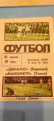 10.06.1987г. - Динамо (Барнаул) - Манометр (Томск)