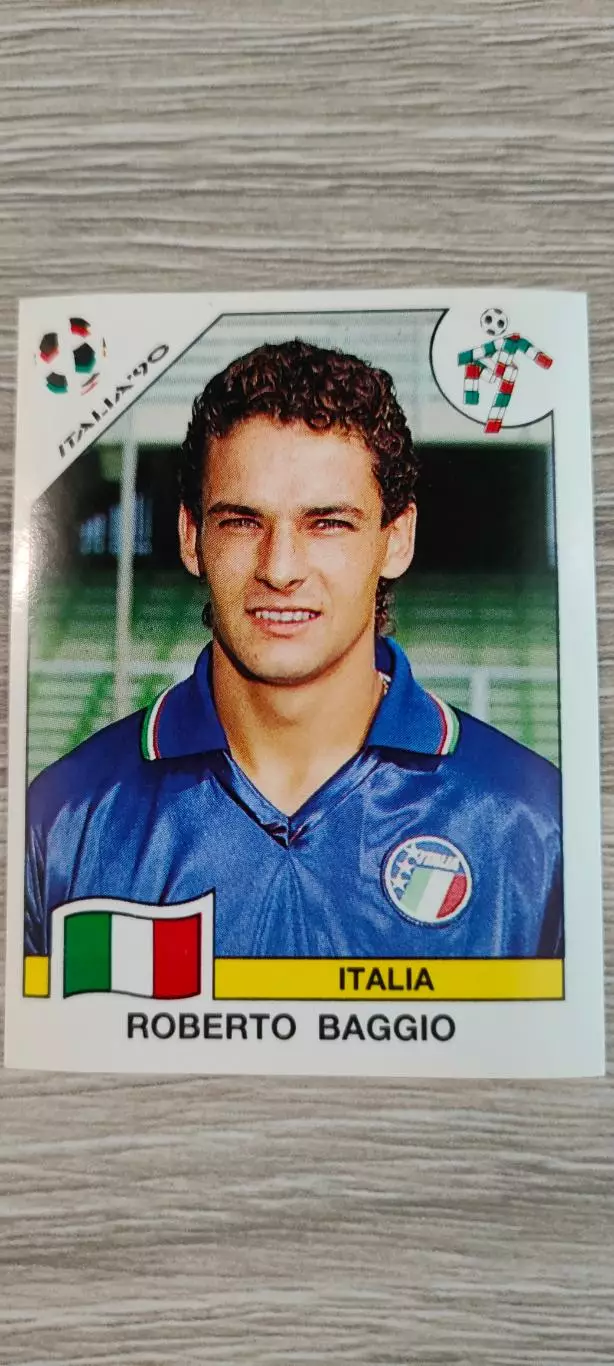 Италия 1990 - сборная Италии - ROBERTO BAGGIO (номер 53)