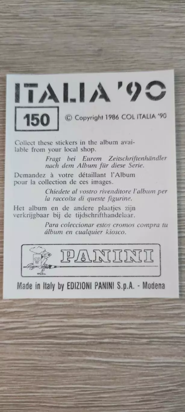 Италия 1990 - сборная СССР - ИГОРЬ ДОБРОВОЛЬСКИЙ (номер 150) 1