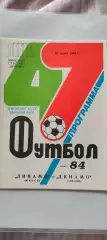 20.07.1984г. - Динамо (Минск) - Динамо (Тбилиси)