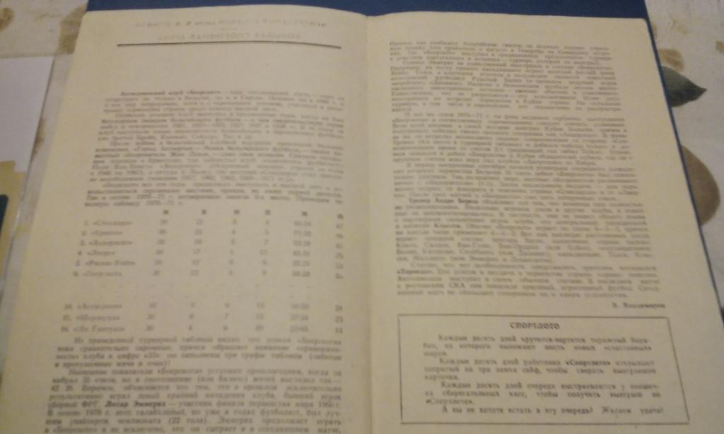 Торпедо Москва - Беерскот Бельгия 1971 Товарищеский матч 2