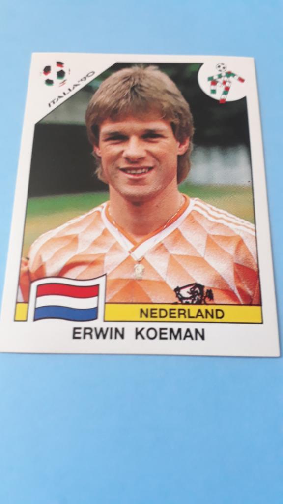 Erwin Koeman - сборная Голландии (Панини - Италия 1990)
