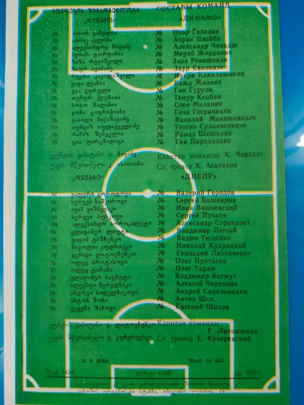 11.06.1987г. - Динамо (Тбилиси) - Днепр (Днепропетровск) 1