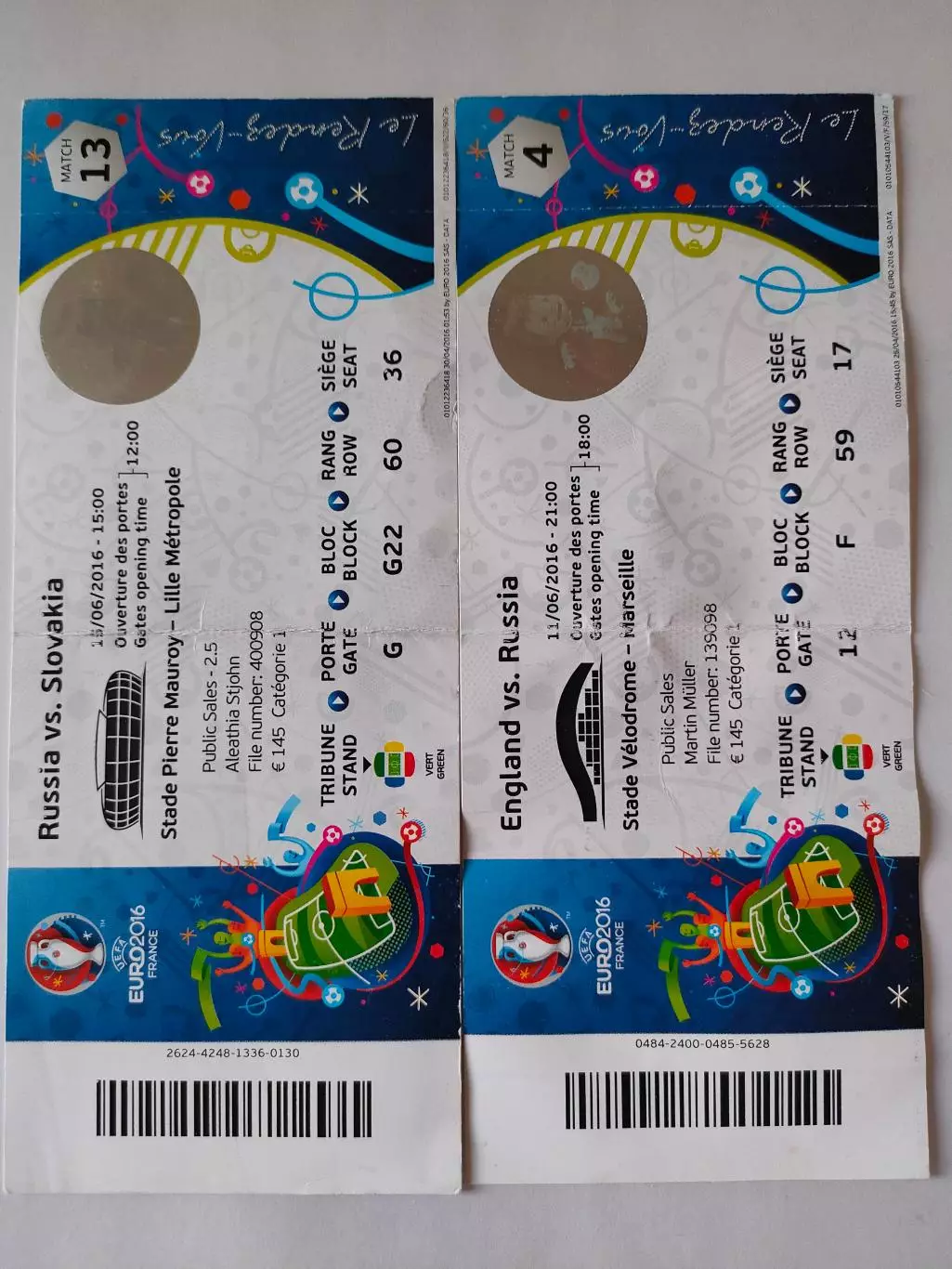 15.06.2016г. - Чемпионат Европы - Россия - Словакия