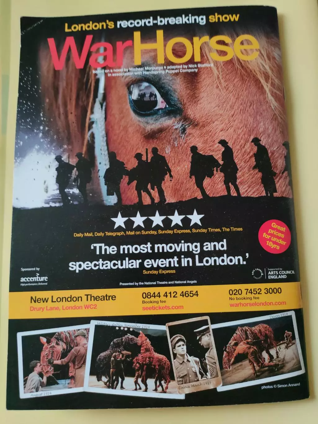 Театральная программка Apollo Theatre c автографом Ruthie Henshall / Рут Хэншэлл 6