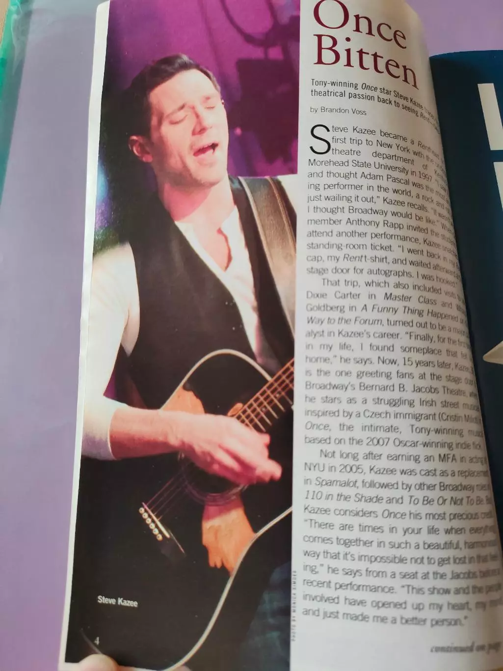 Театральная программка - афиша - Marquis Theatre. Evitа -июль 2012 года. 4