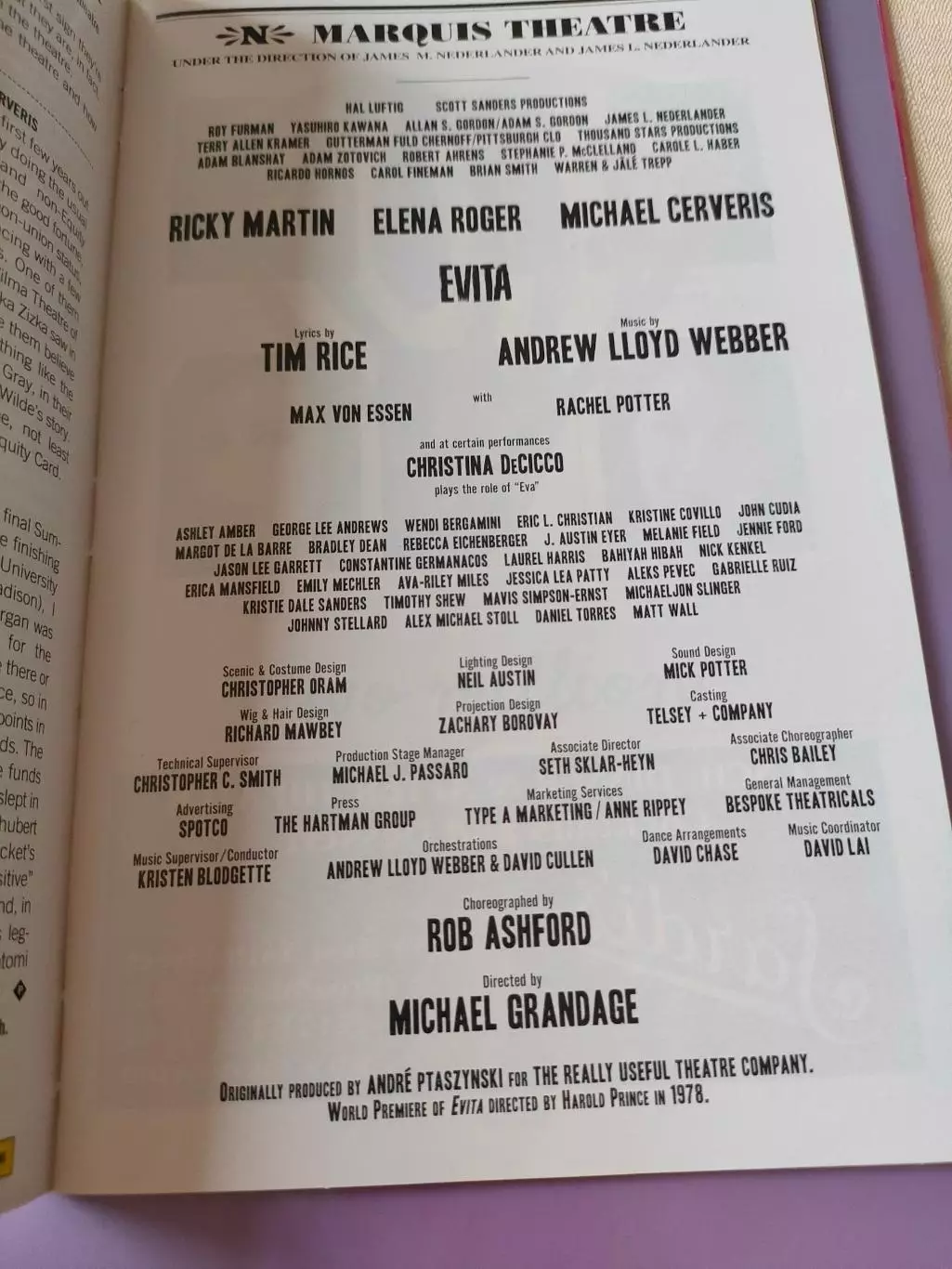 Театральная программка - афиша - Marqui Theatre с анонсом на январь 2013 года. 3